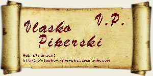 Vlaško Piperski vizit kartica